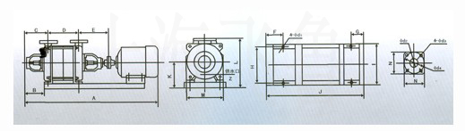 SKF型水環(huán)式真空泵外形尺寸